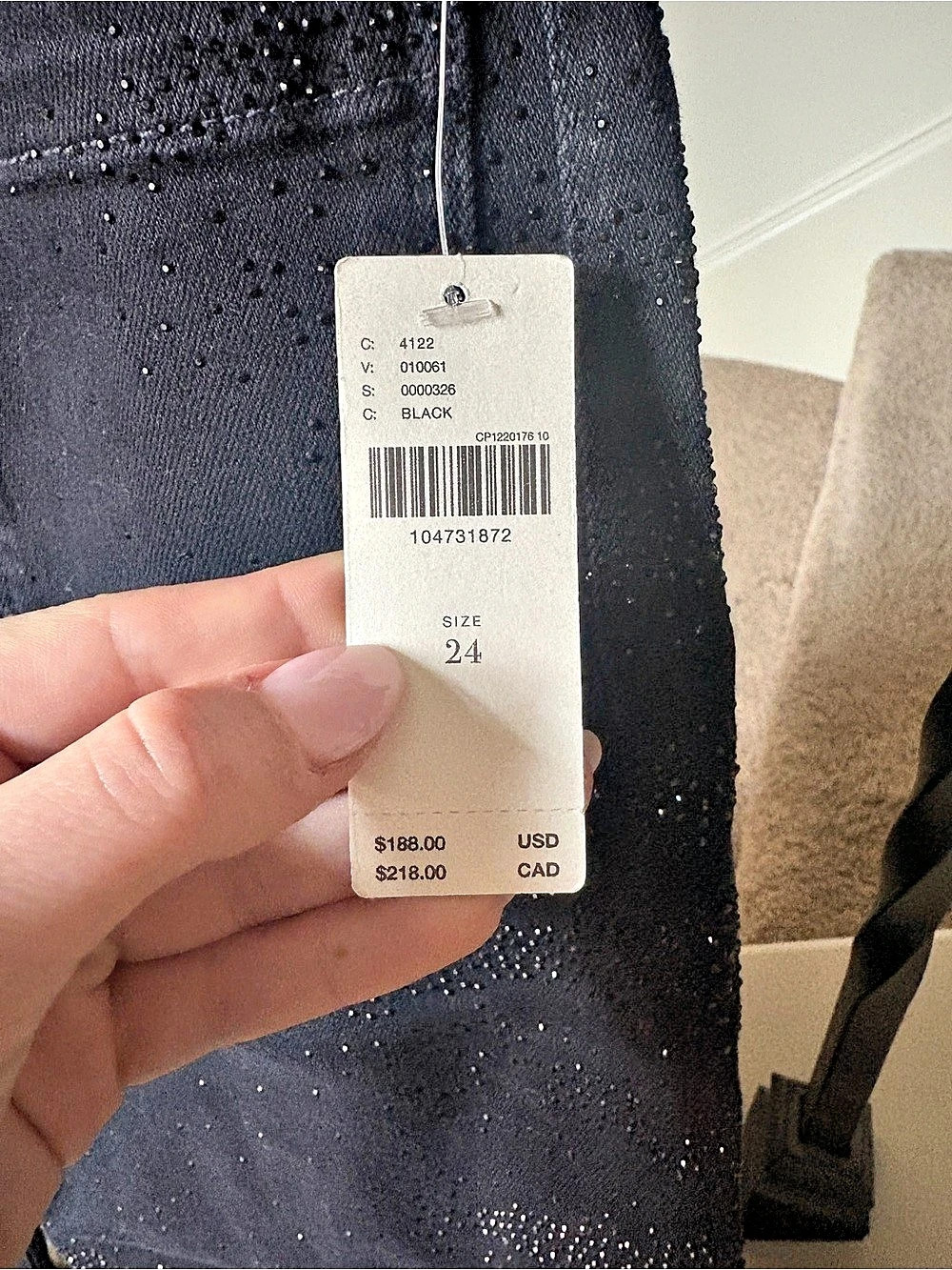 Maeve The Colette Wide Leg Jeans in Black Waist 24 NWT - Picture 4 of 5
